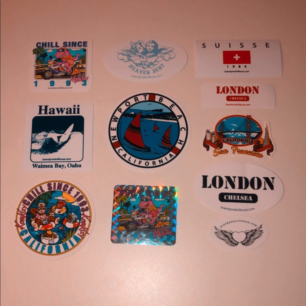 Pack of Brandy Melville stickers